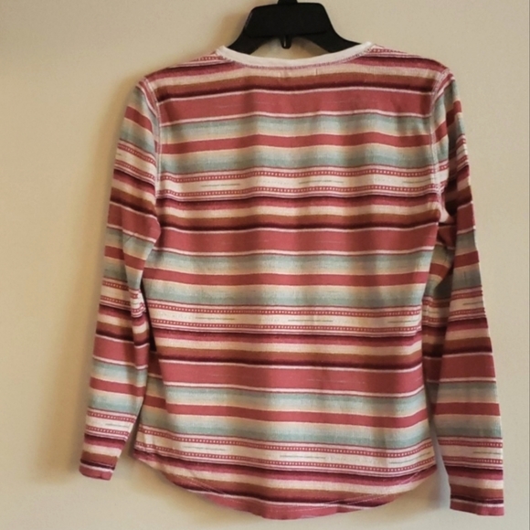 Chaps sport striped t-shirt size M - Picture 4 of 9